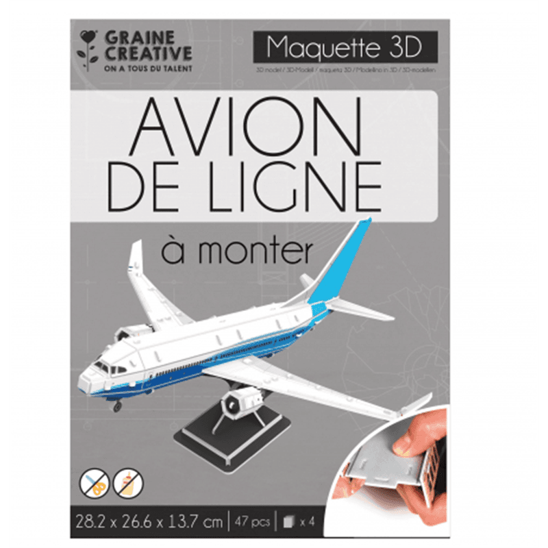 Puzzle Maquette - Avion De Ligne - Image 1