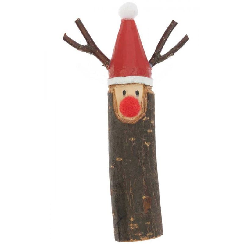 Figurine Renne en bois 7 x 12.5cm - Image 1