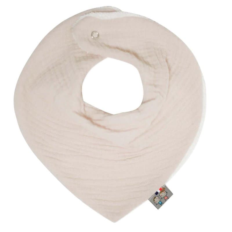 Bavoir bandana - Jeanne - beige - Image 1
