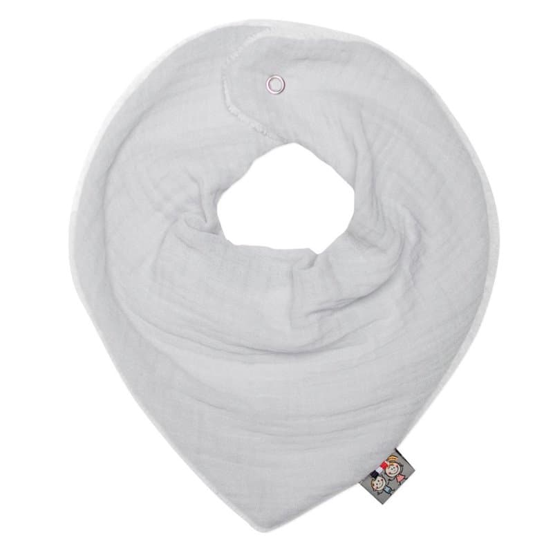 Bavoir bandana - Jeanne - gris - Image 1