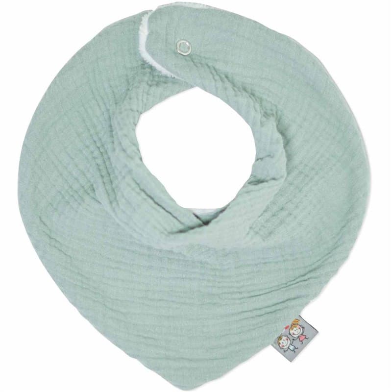 Bavoir bandana - Jeanne - vert - Image 1