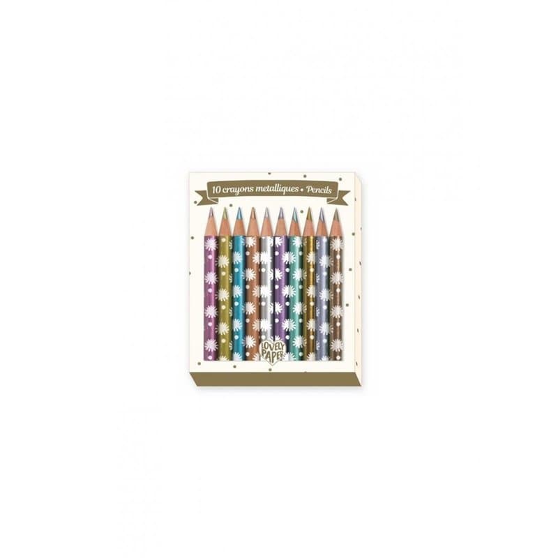 10 Crayons métalliques Chic - Image 1