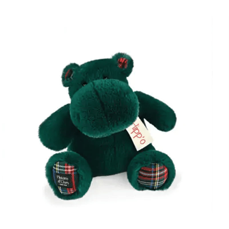 Hippopotame - Vert sapin 25cm - Image 1