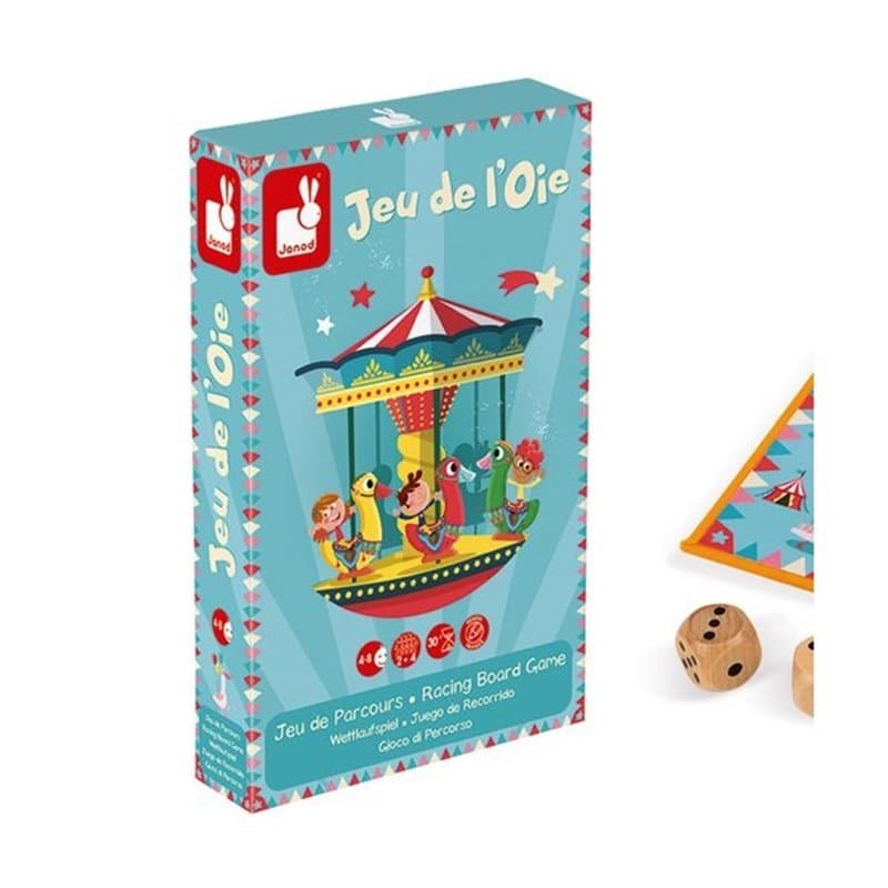 jeu de l oie carrousel bois et carton - Image 1