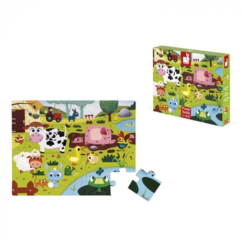 puzzle tactile les animaux de la ferme - Image 1