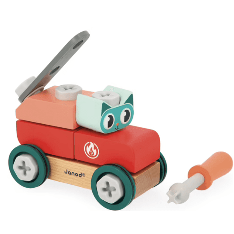 Voiture en bois à bricoler chat - Brico Kids - Image 1