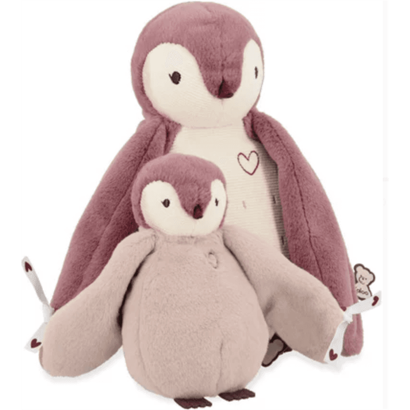 Peluches calins manchots roses - Image 1