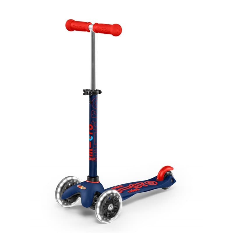 Trottinette  Mini Micro Deluxe LED - Bleu Marine - Image 1