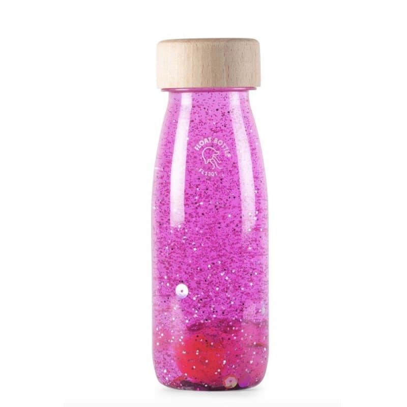 Petit boum float bottle pink - bouteille sensorielle - Image 1