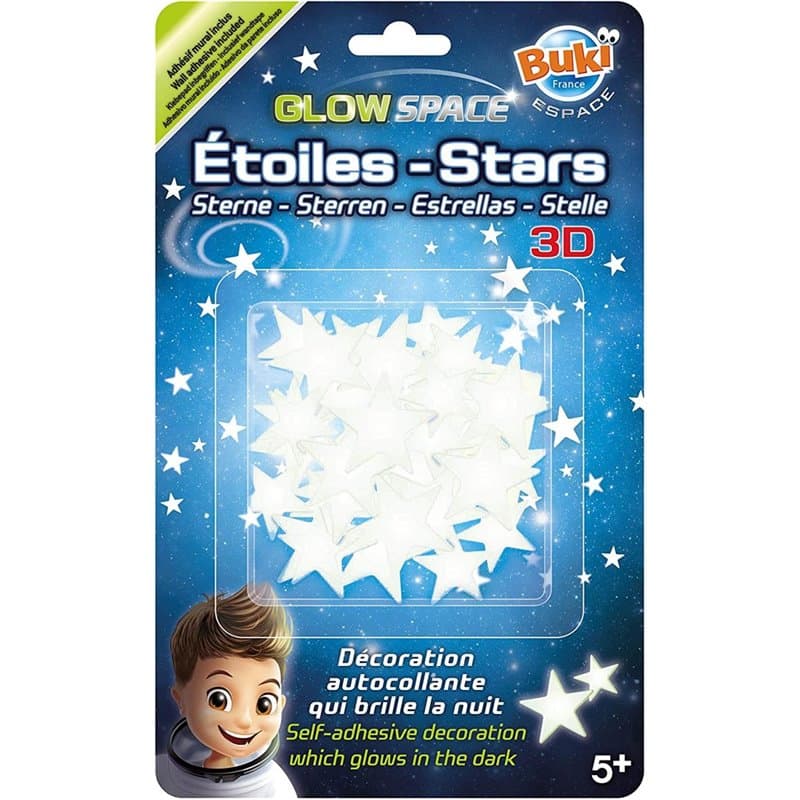 Etoiles phosphorescentes à coller sur le mur - Image 1