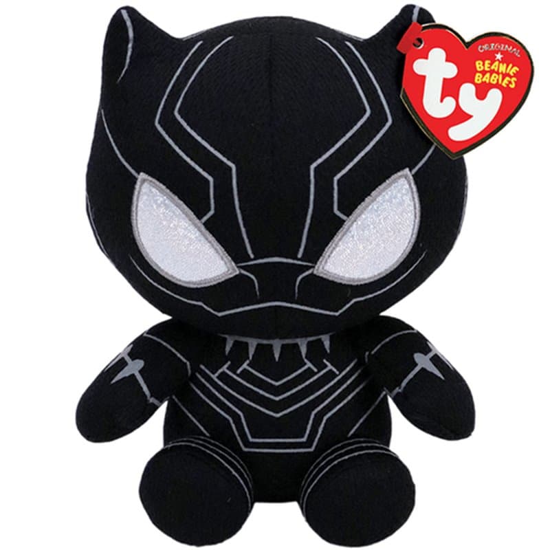 Marvel Beanie Babies Small - Black Panther - Image 1