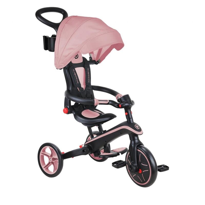 Tricycle Trike Explorer Foldable 4 En 1 Rose pastel - Image 1