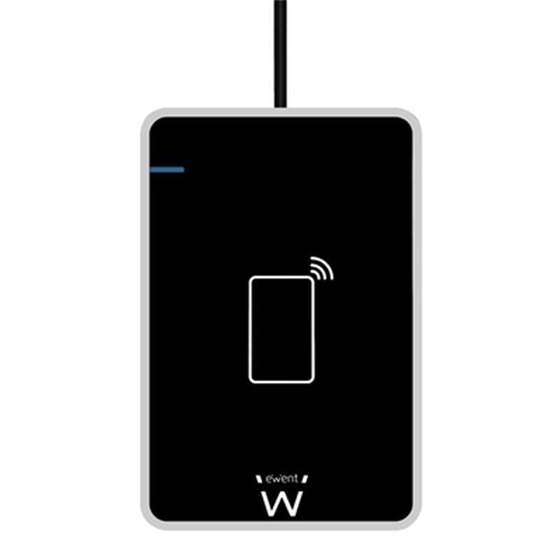 Ewent EW1053 lecteur de carte magnétique Noir USB - Image 1