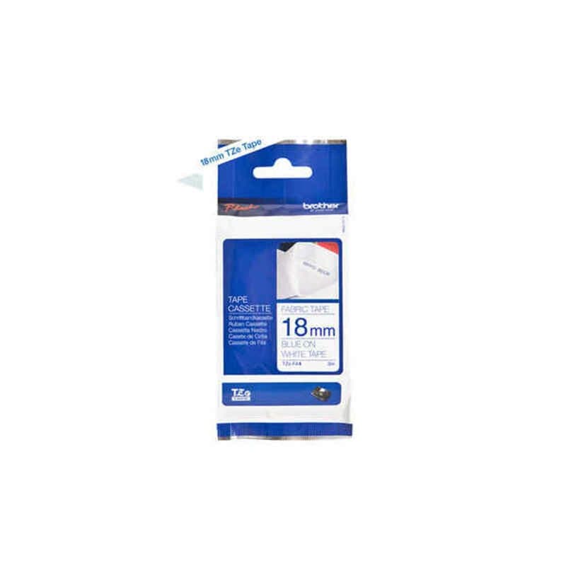 Brother TZe-FA4 ruban d'étiquette Bleu sur blanc - Image 1