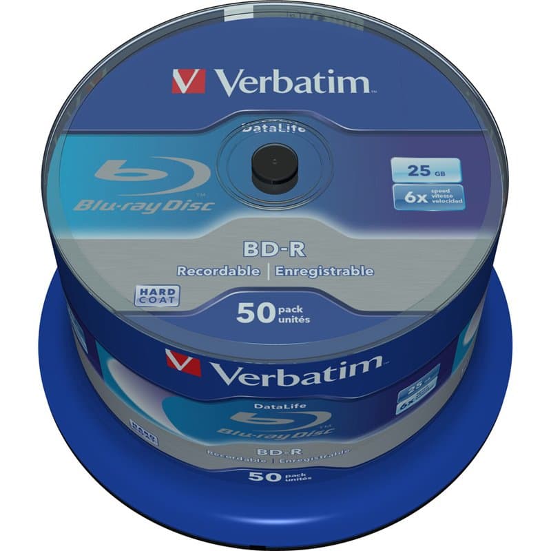 Verbatim Datalife 6x BD-R 25 Go 50 pièce(s) - Image 1