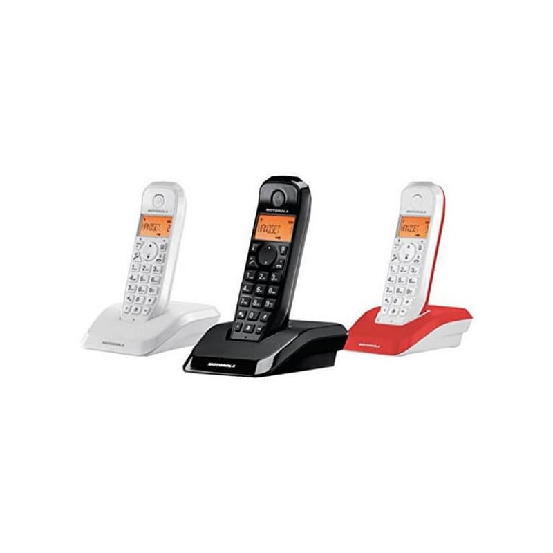 Téléphone Sans Fil Motorola S12 TRIO MIX (3 Pcs) Multicouleur - Image 1