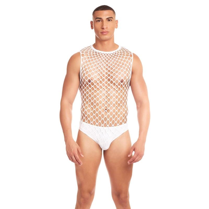 Ensemble de Lingerie Rainbow Party Blanc L/XL - Image 1