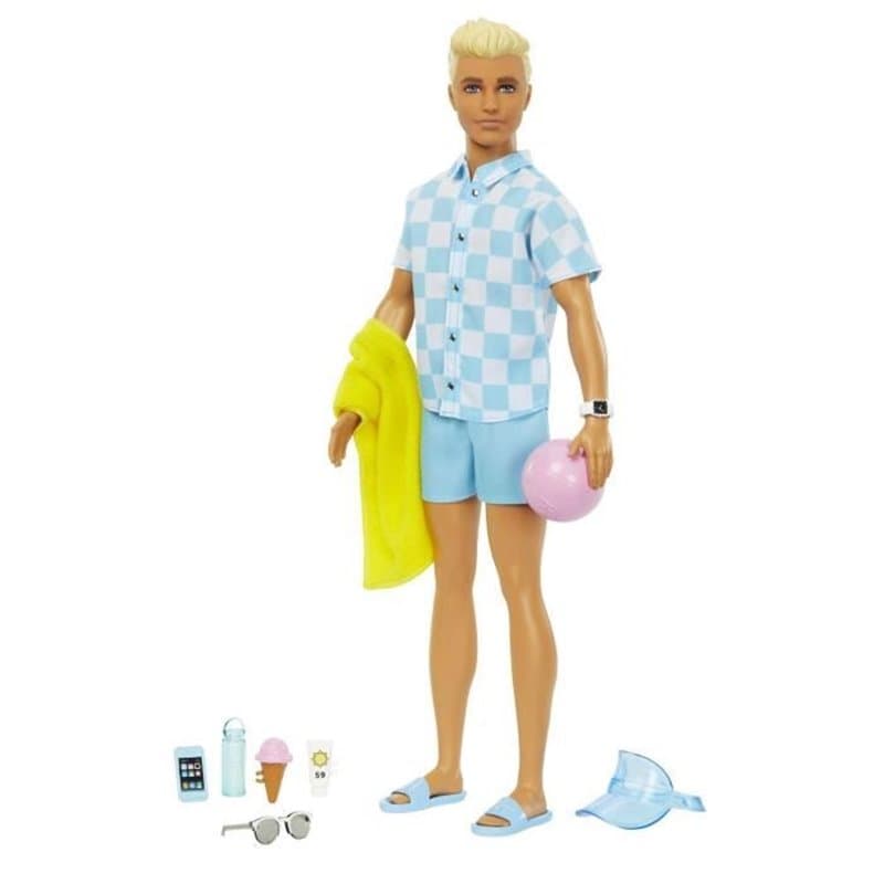 Barbie Poupée Ken Plage - Image 1