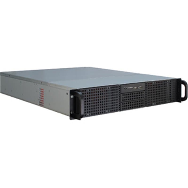 Inter-Tech 2U-20255 Support Noir, Acier inoxydable - Image 1