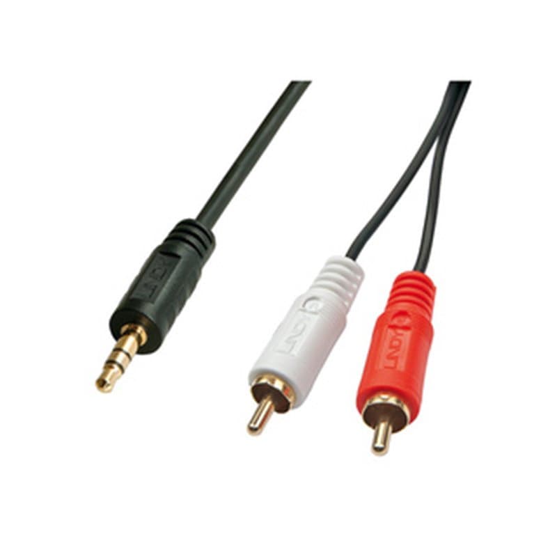 Lindy 35683 câble audio 5 m 2 x RCA 3,5mm Noir - Image 1