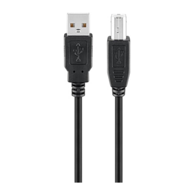 Goobay 68902 câble USB 5 m USB 2.0 USB A USB B Noir - Image 1