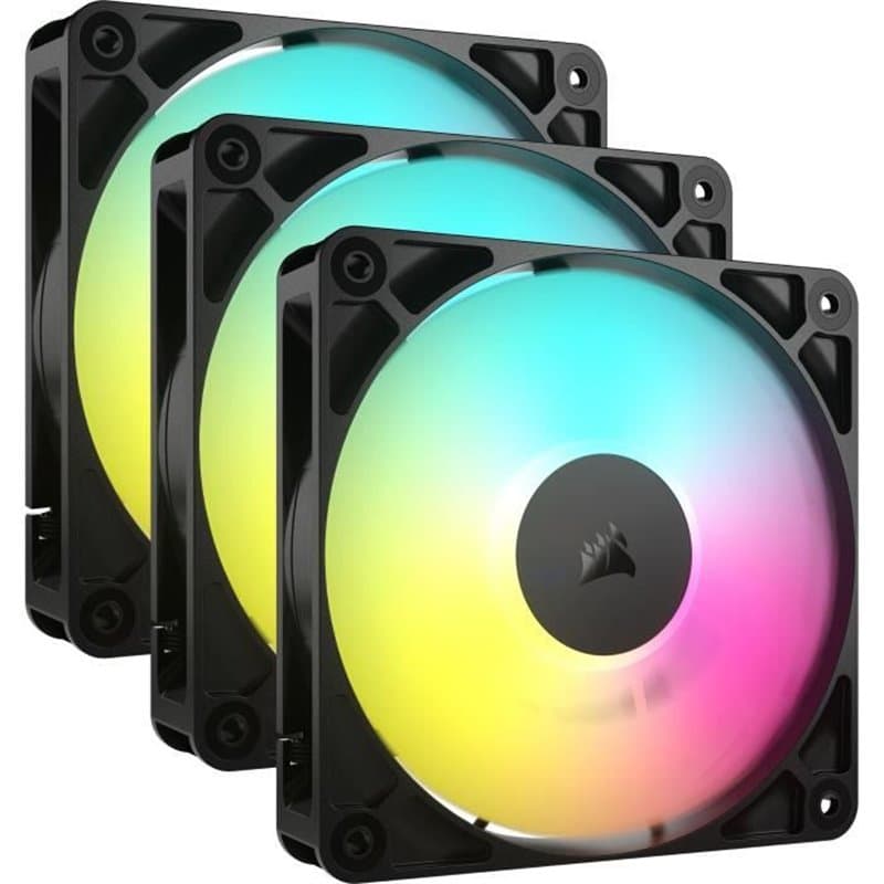 Pack de 3 ventilateurs PWM 120mm - CORSAIR - RS120 - Image 1
