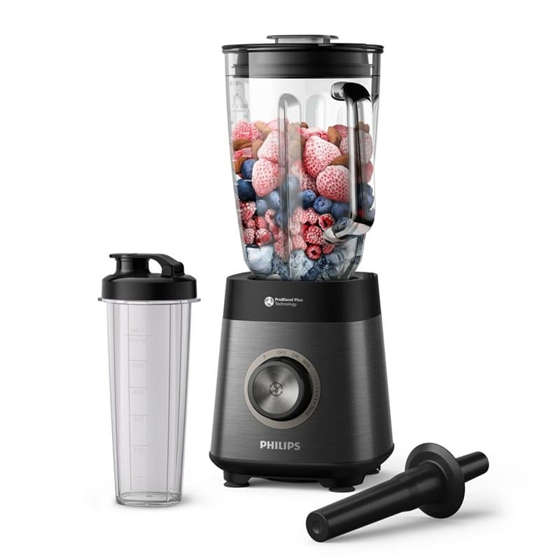Bol mixeur Philips HR3041/00 Noir Gris 1200 W 2 L - Image 1