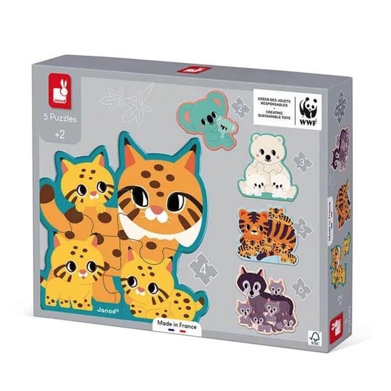 5 Puzzles evolutifs animaux - Image 1
