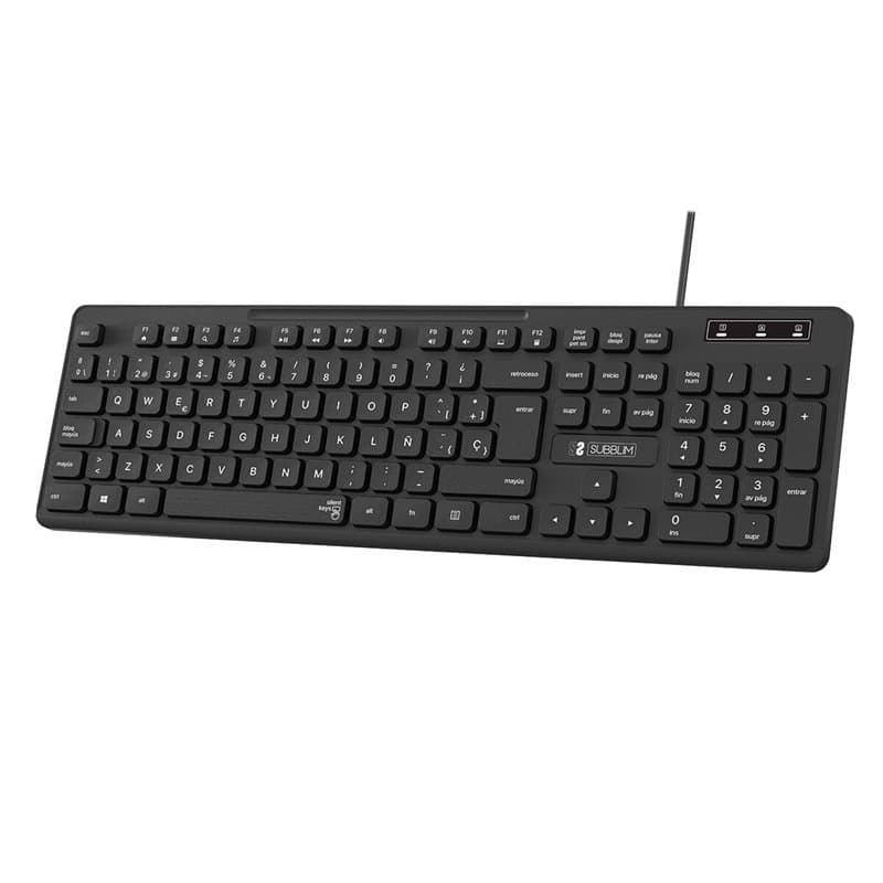 Clavier numérique Subblim Noir - Image 1