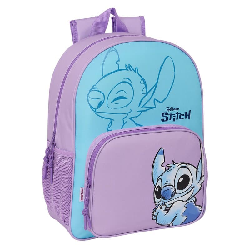 Cartable Stitch Sweet Bleu Lila 33 x 42 x 14 cm - Image 1