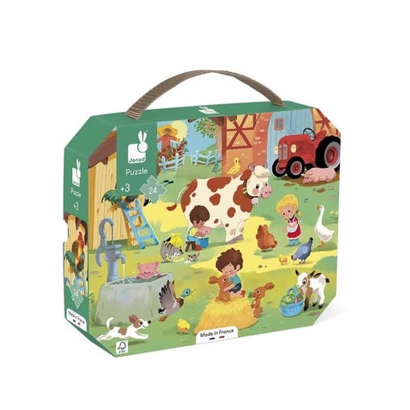Puzzle 24 pcs Une journee a la ferme - Image 1