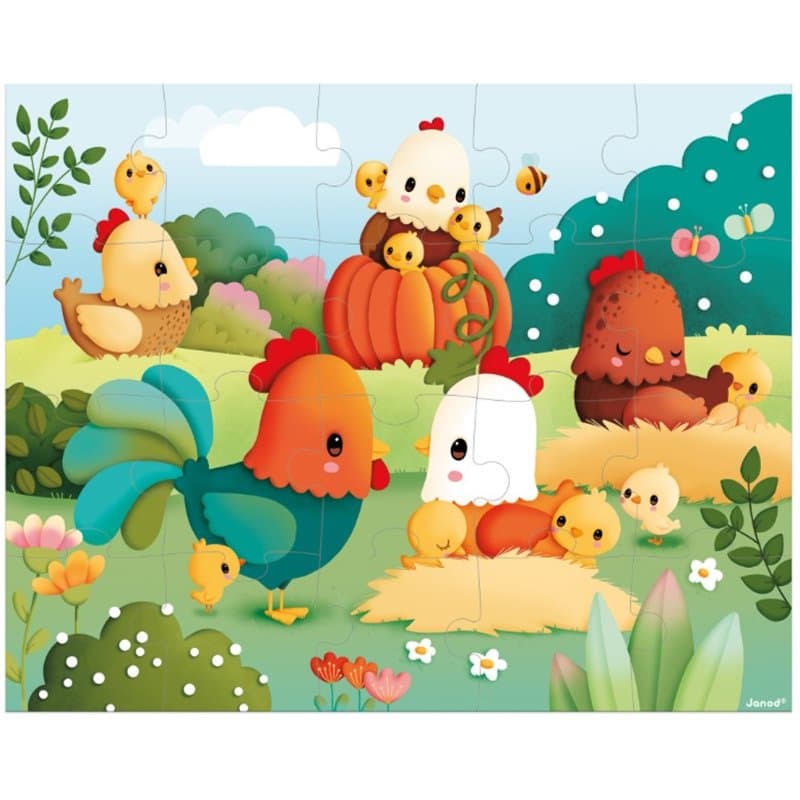 Puzzle Bienvenue a la basse cour 20 pcs - Image 1