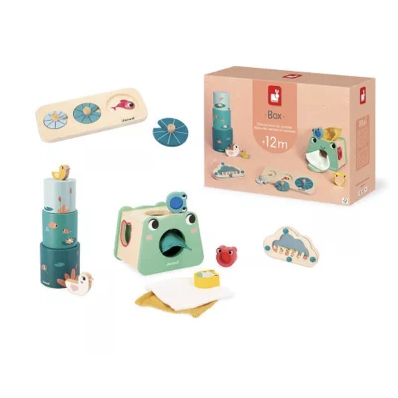 Box - 4 jouets - Eveil sensoriel - 12 mois - Image 1