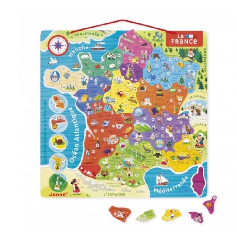 Puzzle magnetique France 93 pcs - Image 1