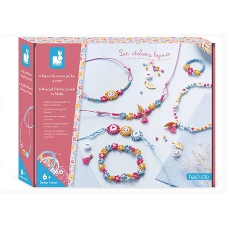 6 bijoux fleurs en perles a creer - Image 1