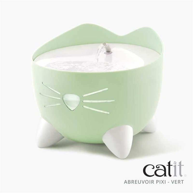 CAT IT Fontaine a eau automatique pour chat - 2,5 L - Vert - Image 1