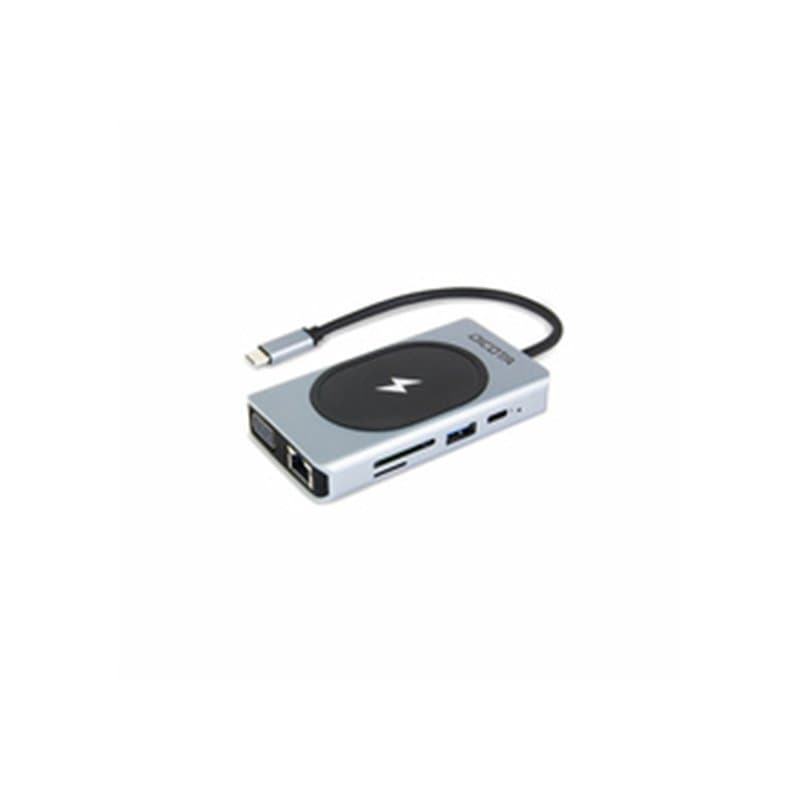 DICOTA D32059 hub & concentrateur USB Type-C Noir, Argent - Image 1