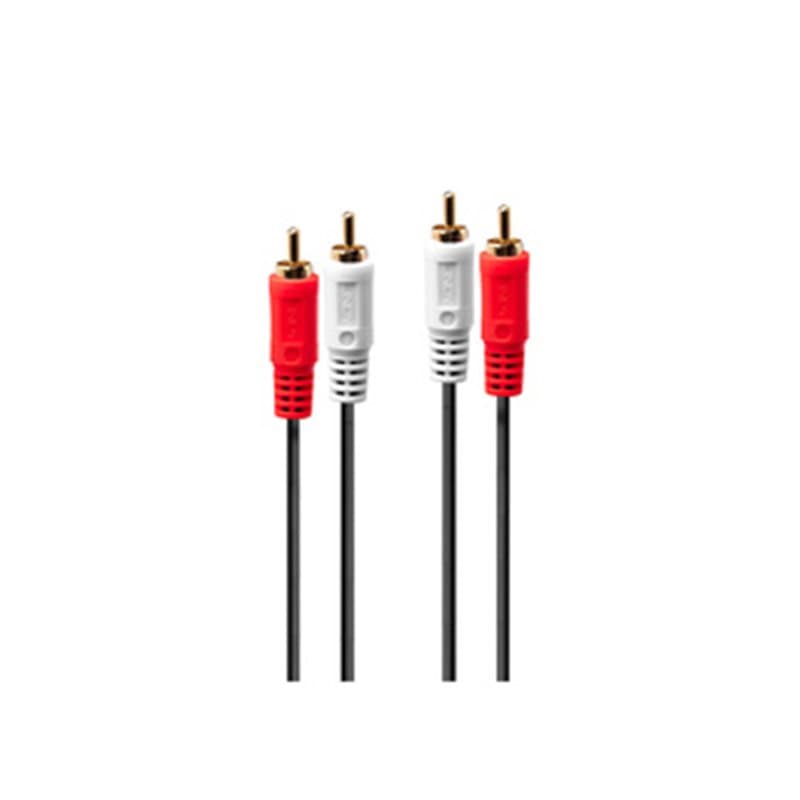 Lindy 35663 câble audio 5 m 2 x RCA Noir, Rouge, Blanc - Image 1