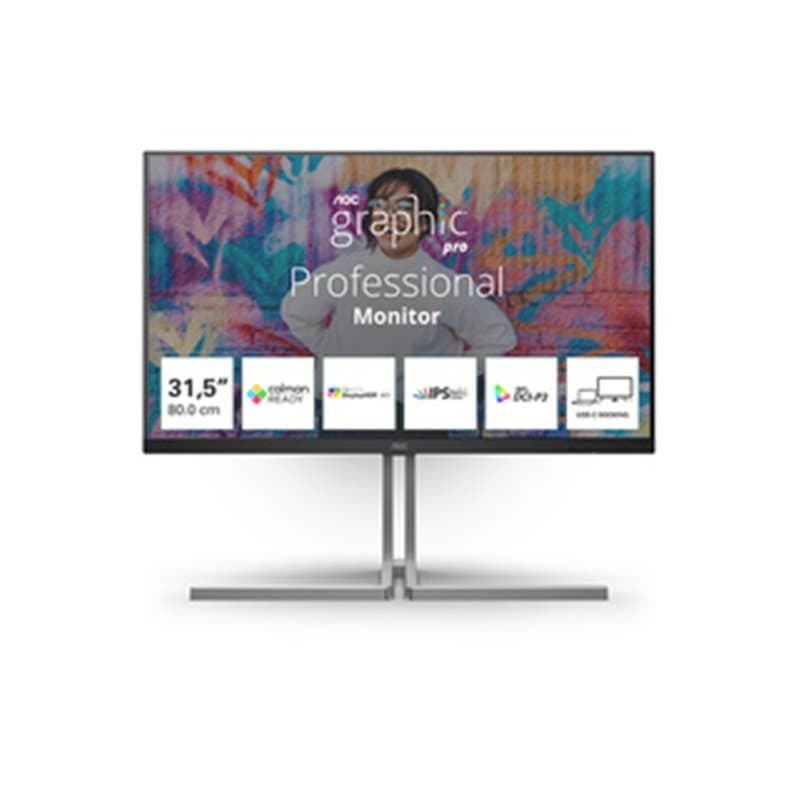 AOC U32U3CV 31.5" LCD 4K Ultra HD 4 ms Noir - Image 1
