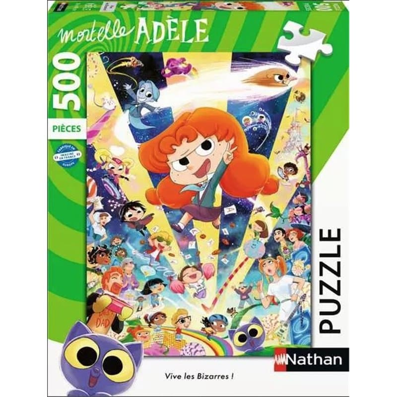 Puzzle 500 p Vives les Bizarres ! - Mortelle Adele - Image 1