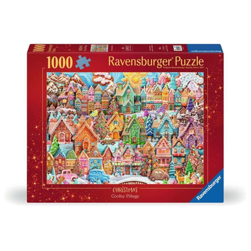 Puzzle 1000p Noël au village des cookies - Image 1