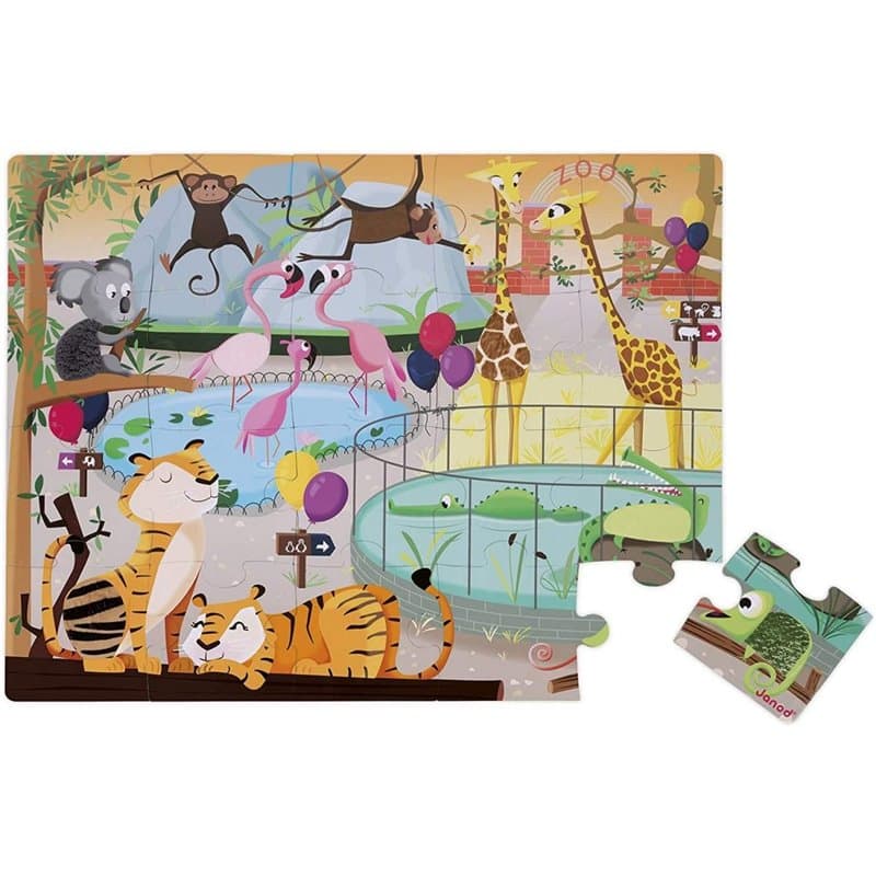 Puzzle tactile une journee au zoo - Image 1