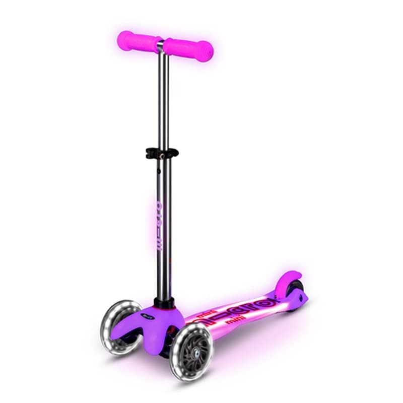 Trottinette Mini Micro Deluxe Glow LED Plus Rose - Image 1