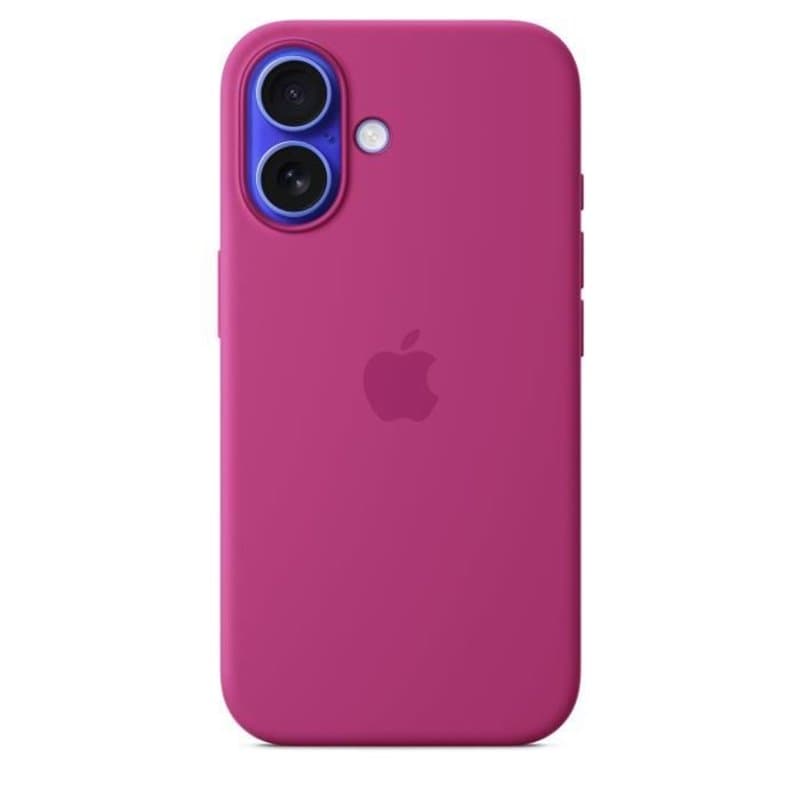 APPLE iPhone 16 - Coque en silicone avec MagSafe - Fuchsia - Image 1