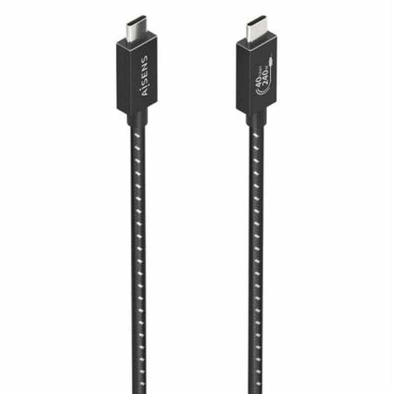 Câble USB-C vers USB-C Aisens A156-0867 1 m Noir - Image 1
