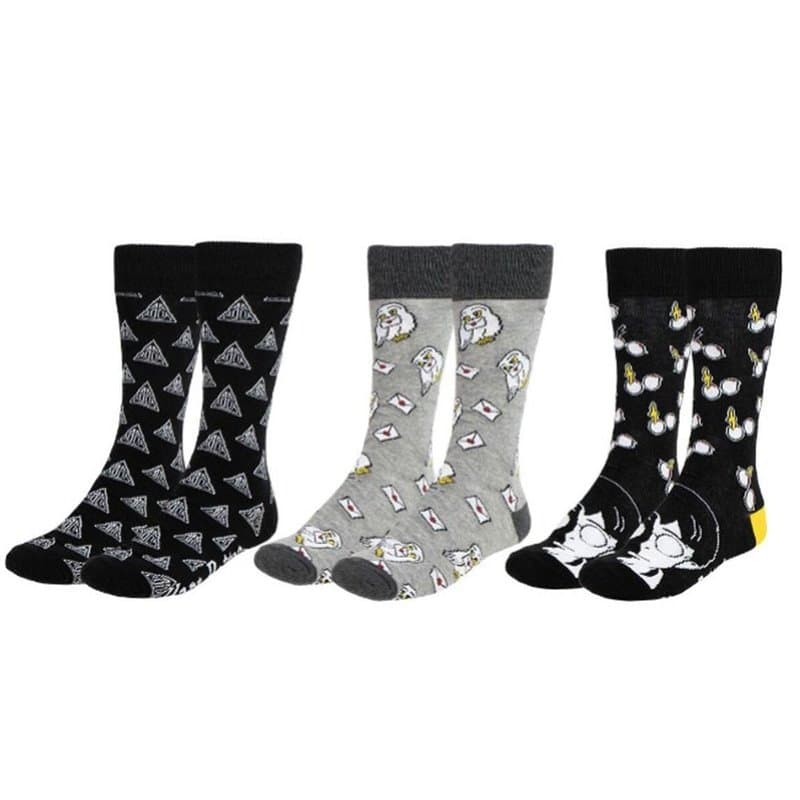 Chaussettes Harry Potter 3 paires (38-45) - Image 1