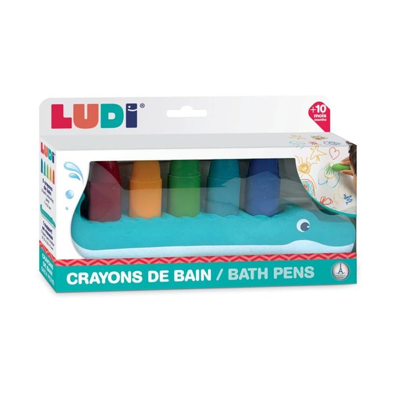 Crayons lavable de bain avec support - Image 1
