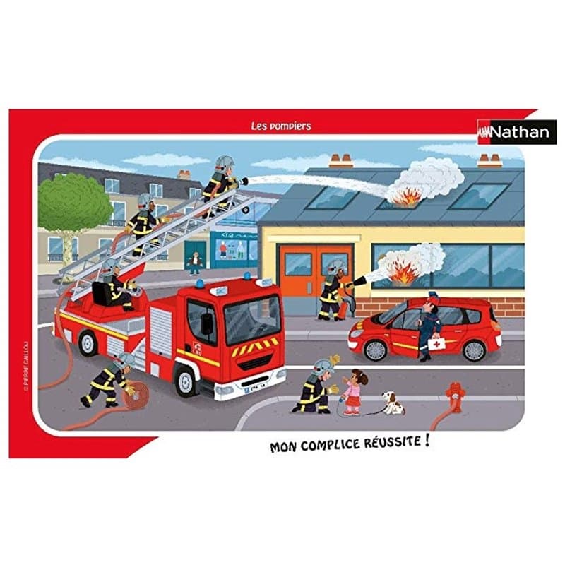 Puzzle 15p Les pompiers en actions - Image 1