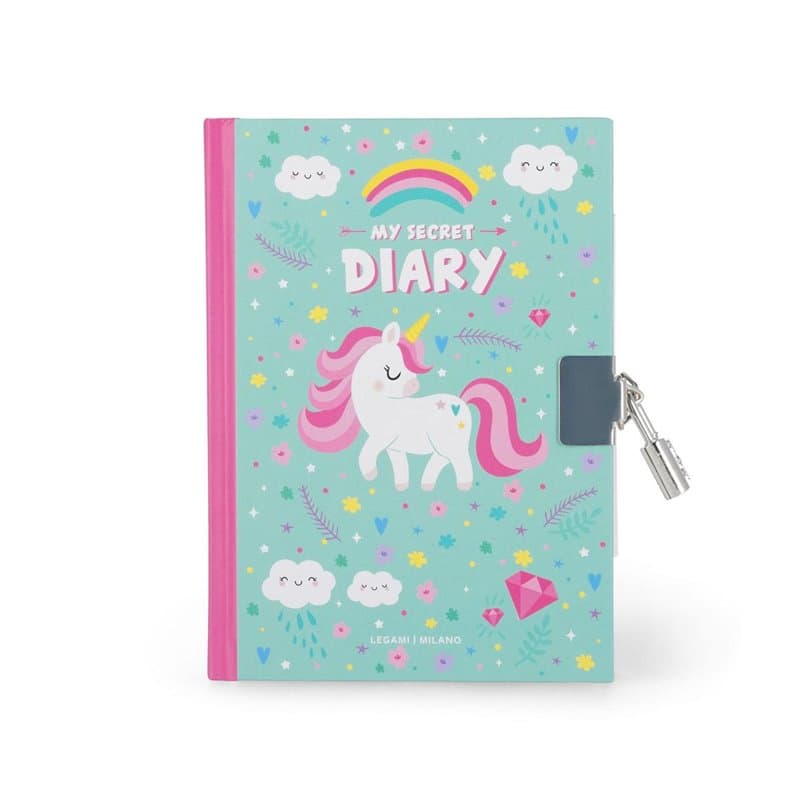 Carnet secret avec cadenas - Licorne - Image 1