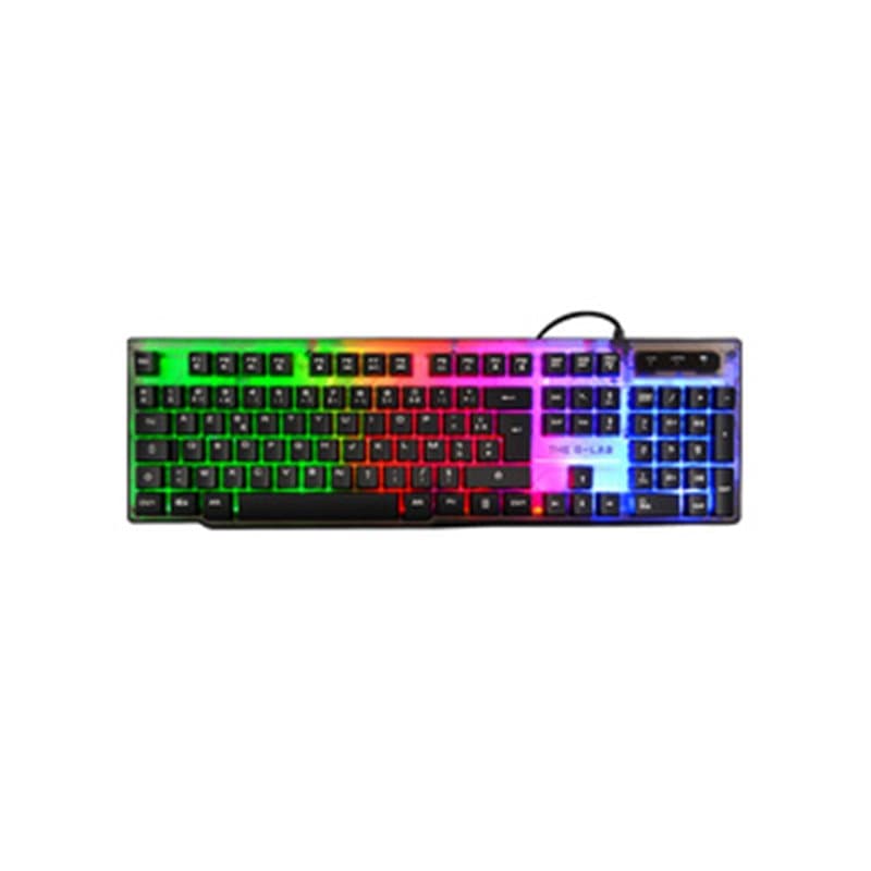 The G-Lab Keyz Neon clavier USB AZERTY Français Noir - Image 1
